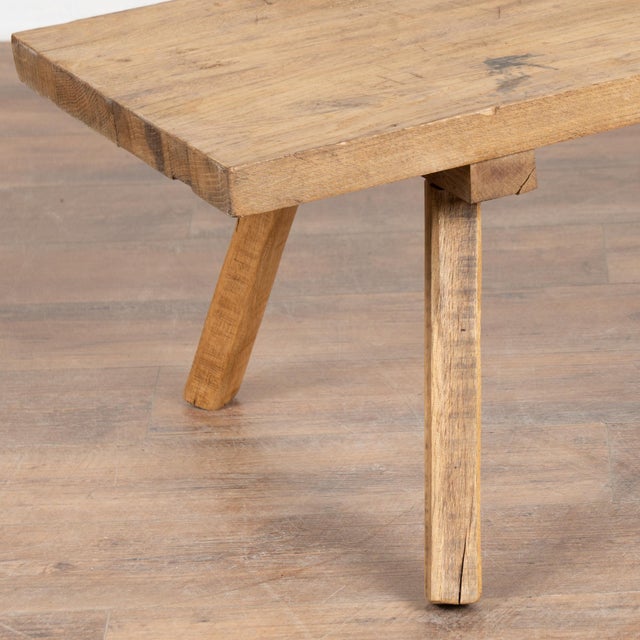 Brown 20th Century Rustic Narrow Coffee Table or Bench For Sale - Image 8 of 11