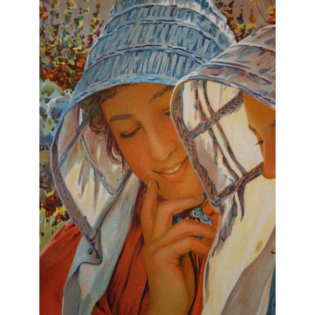 Louis Welden Hawkins, Readers, 1897, Lithograph For Sale - Image 5 of 6