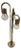 Vintage Italian Floor Lamp with Crystal Globes, 1960s-1970s For Sale