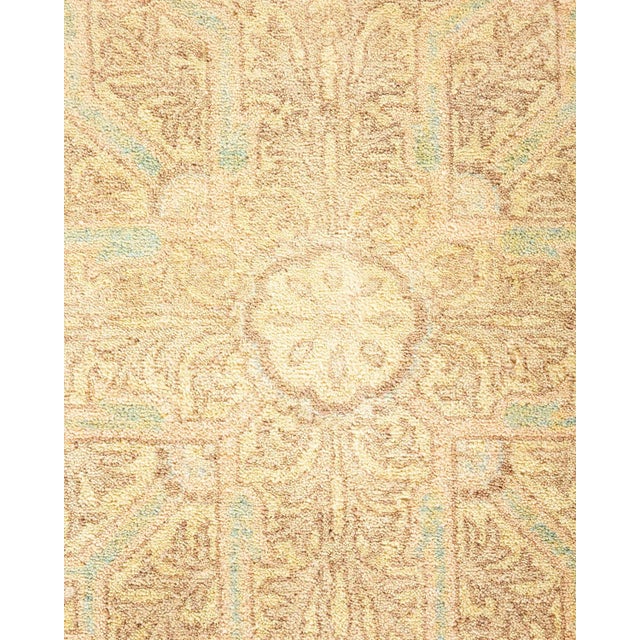 Traditional Mogul, One-of-a-Kind Hand-Knotted Area Rug - Ivory, 8' 2" x 10' 1" For Sale - Image 3 of 8