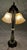 Art Deco Early 20th Century Uranium Jadeite Table Lamp Alabaster Shades For Sale - Image 3 of 18