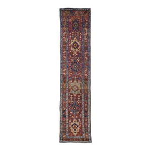 Antique Heriz Runner 3'3'' x 14'8''