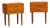 Vintage Teak Veneer Bedside Tables, Denmark, 1960, Set of 2 For Sale