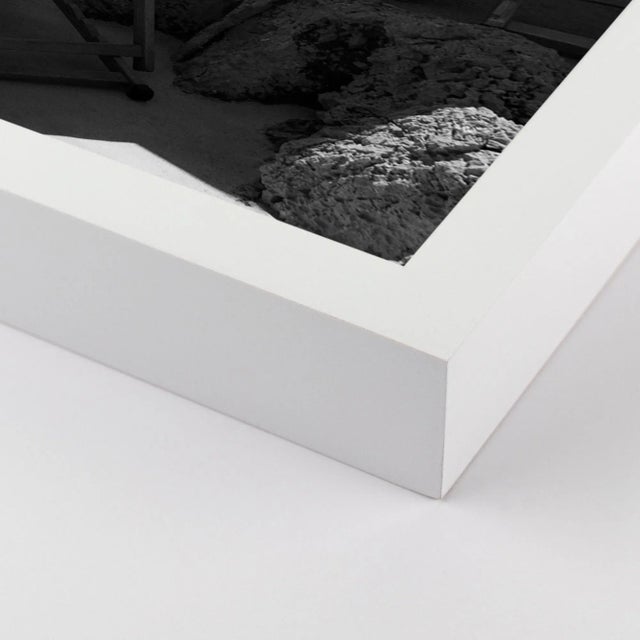 DESCRIPTION: Fontelina Umbrellas by Natalie Obradovich in White Framed Paper, Small Art Print SPECIFICATIONS: Type: Framed...