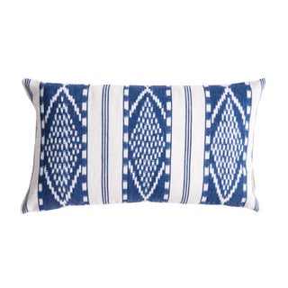 Naturally Dyed Indigo Pillow For Sale