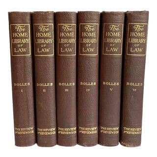 1910 Complete Set Home Library of Law Petite Books 6 Volumes For Sale