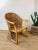 Tan Vintage 1960s Rattan Woven Back Desk Chair For Sale - Image 8 of 11