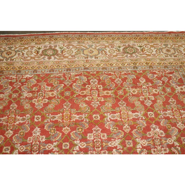 Large Herati Rare Size Persian Mahal Rug no. 10948 For Sale - Image 15 of 16