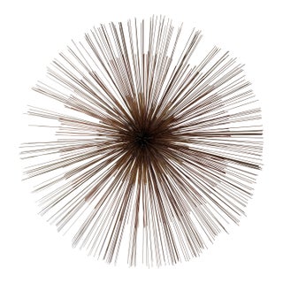 Large Metal Brass Abstract Wall Sculpture by Curtis Jere. Usa, 1980s For Sale