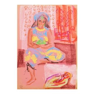 Woman Seated' by Virginia Sevier Rogers, Post Impressionist, Fauve, Carmel, California Woman Artist, Philadelphia Academy of Fine Arts For Sale