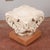 White Stone Capital with Wooden Base For Sale - Image 8 of 18