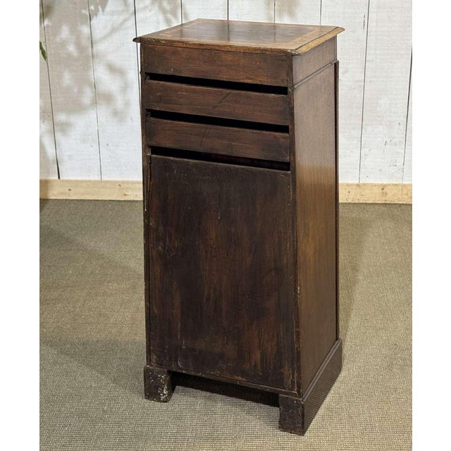 Late 19th Century English Mahogany Bedside Table For Sale - Image 4 of 13