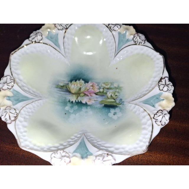 Victorian Authentic r.s. Prussia Antique Porcelain Plate Made by the Reinhold Schlegelmilch Factory in Germany. For Sale - Image 3 of 7