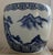 Japanese Antique Blue and White Porcelain Hibachi (Charcoal Brazier) Circa 1880-1905 For Sale - Image 3 of 15
