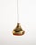 Brass pendant lamp with a curved diffuser and a double row of circular perforations. Made by Scandi-Lamp APS, Denmark,...