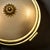 Art Deco Period French Ceiling Mounts, Brass and Etched Glass For Sale - Image 9 of 9