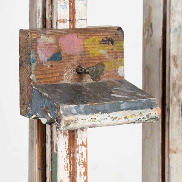 White Late 19th Century White Antique Wood Painter's Easel For Sale - Image 8 of 12