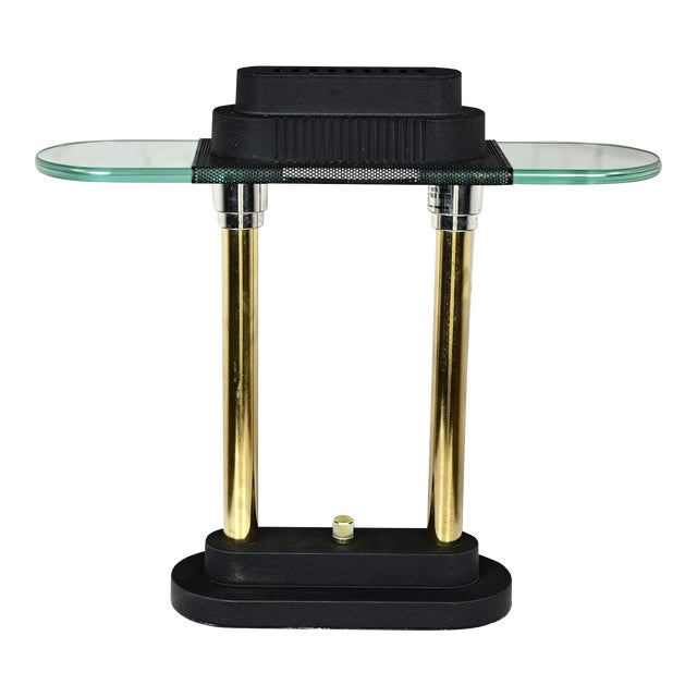 Late 20th Century Postmodern Halogen Table Lamp Style of Robert Sonneman for George Kovacs For Sale