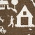 Mid-Century Modern Sample - Schumacher Farm Scene Fabric in Brown For Sale - Image 3 of 5
