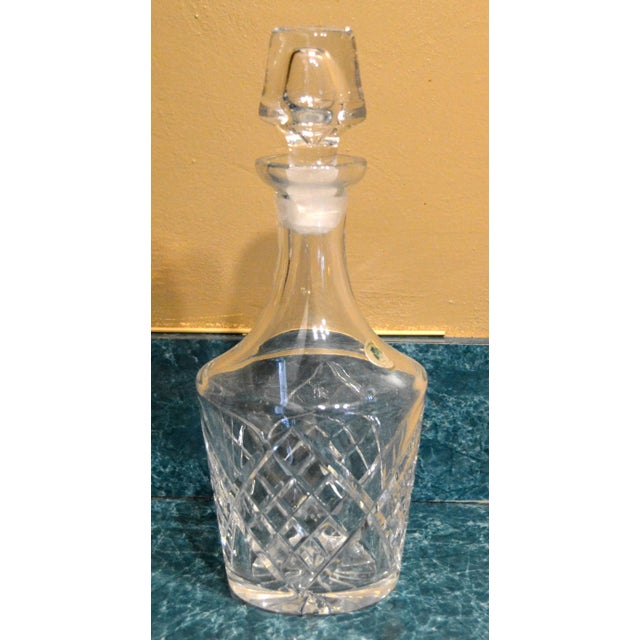 1950s Waterford Crystal Whiskey Spirit Liquor Decanter Handmade Cut Glass Pattern For Sale - Image 14 of 14