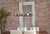 Brown Gorgeous Retired Arteriors Home Milena Glass Hurricane With Wood Base & Polished Stainless Accents For Sale - Image 8 of 10