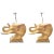 Sculptural Mid-Century Modern Ceramic Elephant Bust Table Lamps - a Pair For Sale