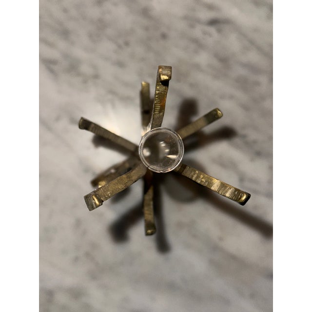 Gold Mid-Century Brutalist Brass Vase by Heinz Goll, 1950s For Sale - Image 8 of 10