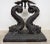 Contemporary 1 of 2 Huge Rare Maitland Smith Bronze Candelabra With Dolphins Candle Holders For Sale - Image 3 of 8