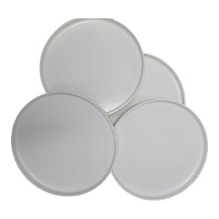 Vintage 1970's Heller Massimo Vignelli Melamine Dinner Plates, Set of 4 For Sale