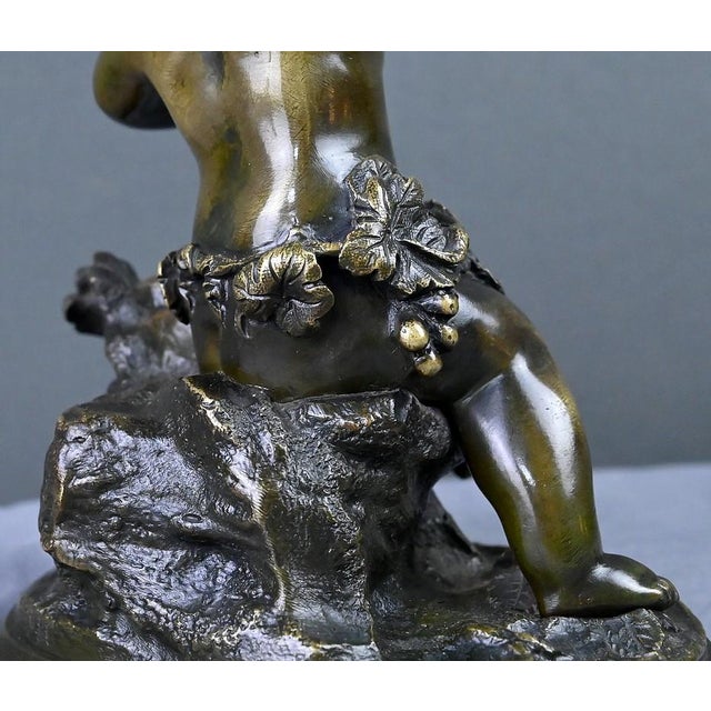After Clodion, Bacchus with Cymbals, Late 19th Century, Bronze For Sale - Image 12 of 18