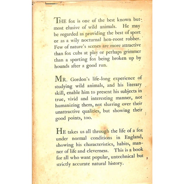 LEGER-GORDON, D. St. [192] pp. John Murray 1951 First Printing 8" x 5 1/4" Chapters include: The fox of fantasy; The real...