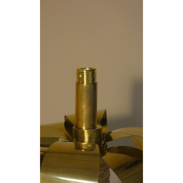 Metal Palma Table Lamp in Brass and Resin, Italy, 1970s For Sale - Image 7 of 13