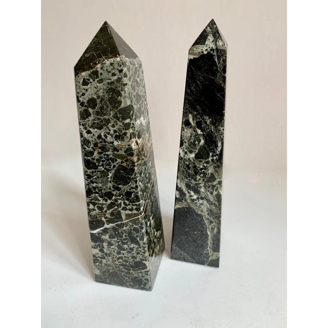 Marble Obelisk Paper Weight Bookends - Set of 3 For Sale - Image 12 of 13