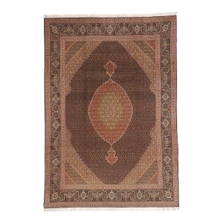 Vintage Persian Mahi Tabriz Rug, 07'09 X 11'01 For Sale