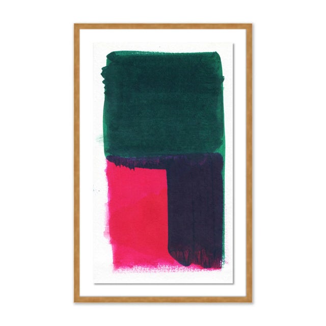 Contemporary The Park by Gold Rush Art, Art Print in Gold Frame, Small For Sale - Image 3 of 3