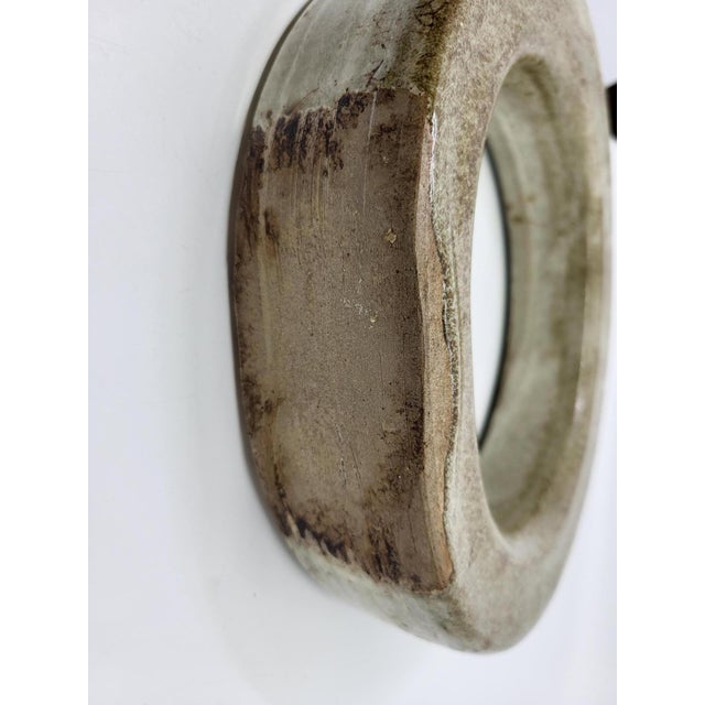 Sculptural Crown-Shaped Glazed Stoneware Pitcher, France, 1970s For Sale - Image 9 of 13