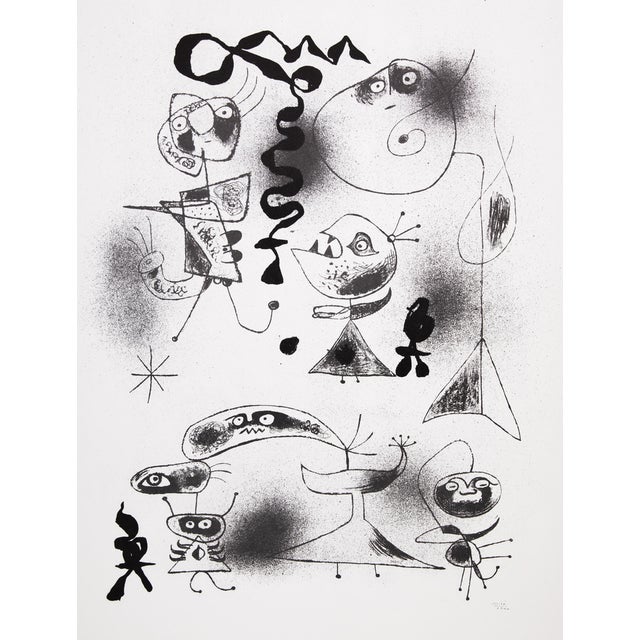 Joan Miro, Barcelona, The Party, Signed Silkscreen Print For Sale