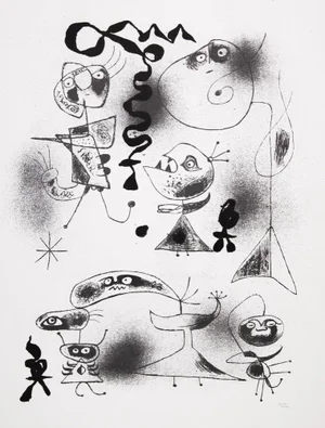 Joan Miro, Barcelona, The Party, Signed Silkscreen Print