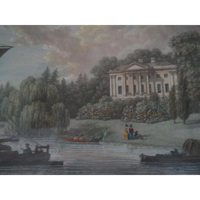 Late 20th Century Vintage Color Lithograph in Custom Frame For Sale - Image 4 of 6