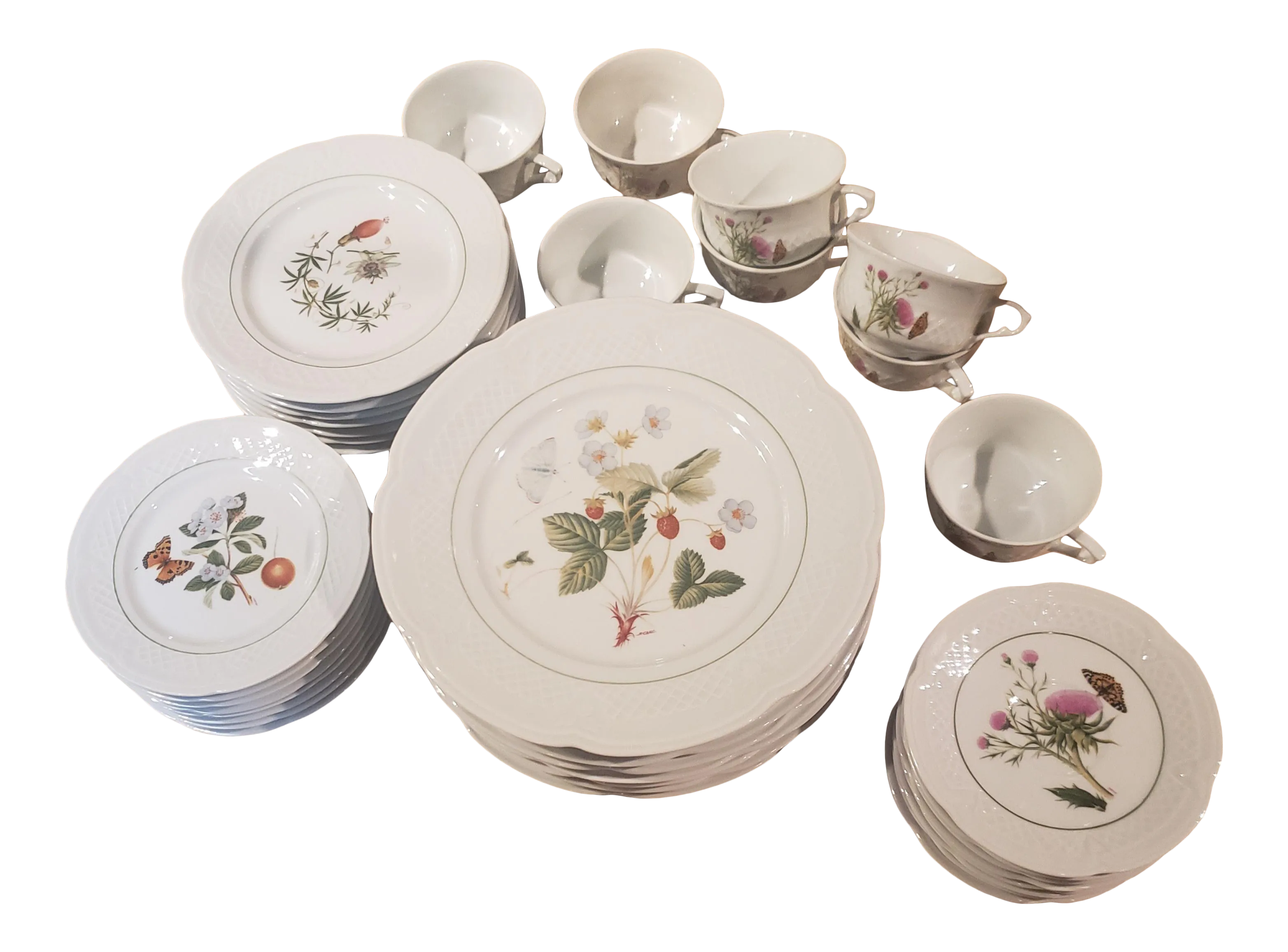 Philippe Deshoulieres Limoges Edition Lourioux Porcelain Botanical