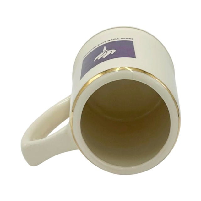 White Vintage New York University Miniature Ceramic Stein Mug 5"h For Sale - Image 8 of 11
