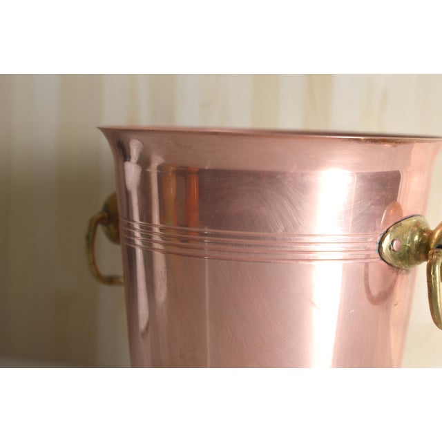 Vintage Champagne Bucket in Copper and Brass Metal, 1960s For Sale - Image 9 of 10