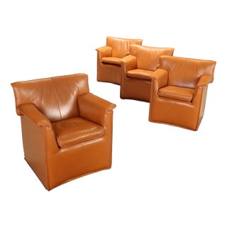 Laurianetta Lounge Chairs attributed to Afra and Tobia Scarpa for B&B Italia, Set of 4 For Sale