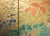 Wood "Seven Autumn Flowers" by Essen, Late Showa Era Japanese Byobu Screen For Sale - Image 7 of 18