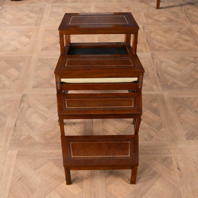 21st Century Mahogany Library Chair For Sale - Image 11 of 12