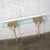 Beige Late 20th Century Hollywood Regency Animalia Elephant Head Sconce Console Table W/Glass Top For Sale - Image 8 of 18