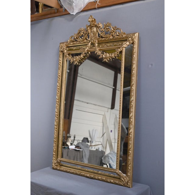 Late 19th Century Louis XVI Mirror with Parclosed Panels For Sale - Image 3 of 15