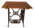 Industrial Table with Gritzner Sewing Machine, 1920s For Sale