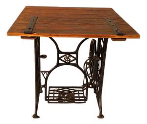 Industrial Table with Gritzner Sewing Machine, 1920s