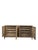 Late 20th Century Late 20th Century Postmodern Burlwood & Fluted Door Nightstands With Matching Dresser, 3 Pieces For Sale - Image 5 of 12
